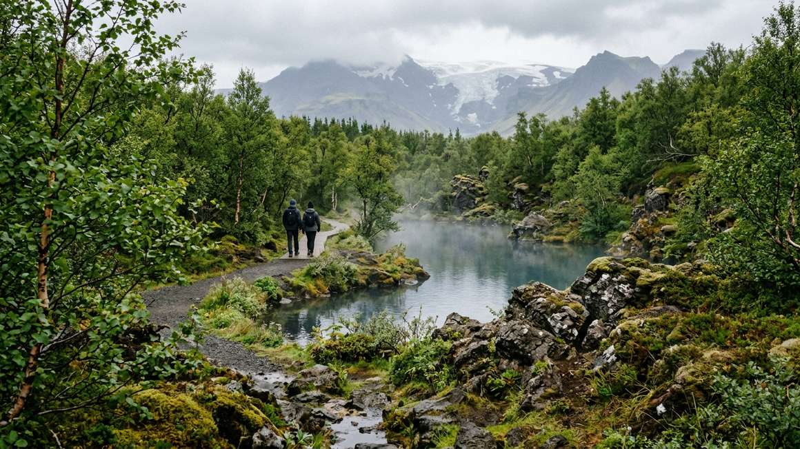 Akureyri's Forest Lagoon: Fjord Views and Geothermal Pools